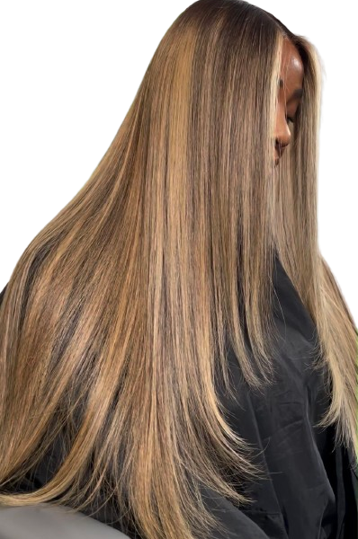 HD Glueless Sweet chocolate high lighted wig | NBB