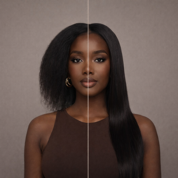 Kinky Straight Virgin Hair Tape-In Extensions | Seamless Lightweight Install | NBB