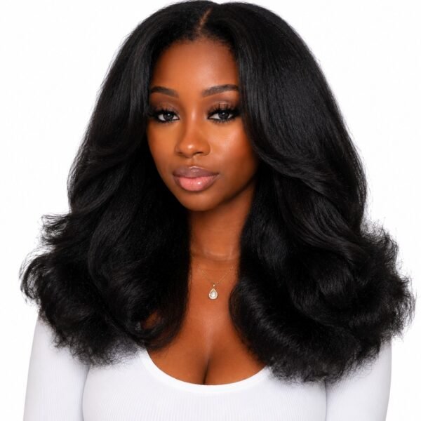 HD natural Kinky Glueless wig
